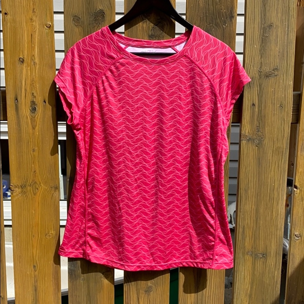 Pink & White ACX Active SS Tee, L